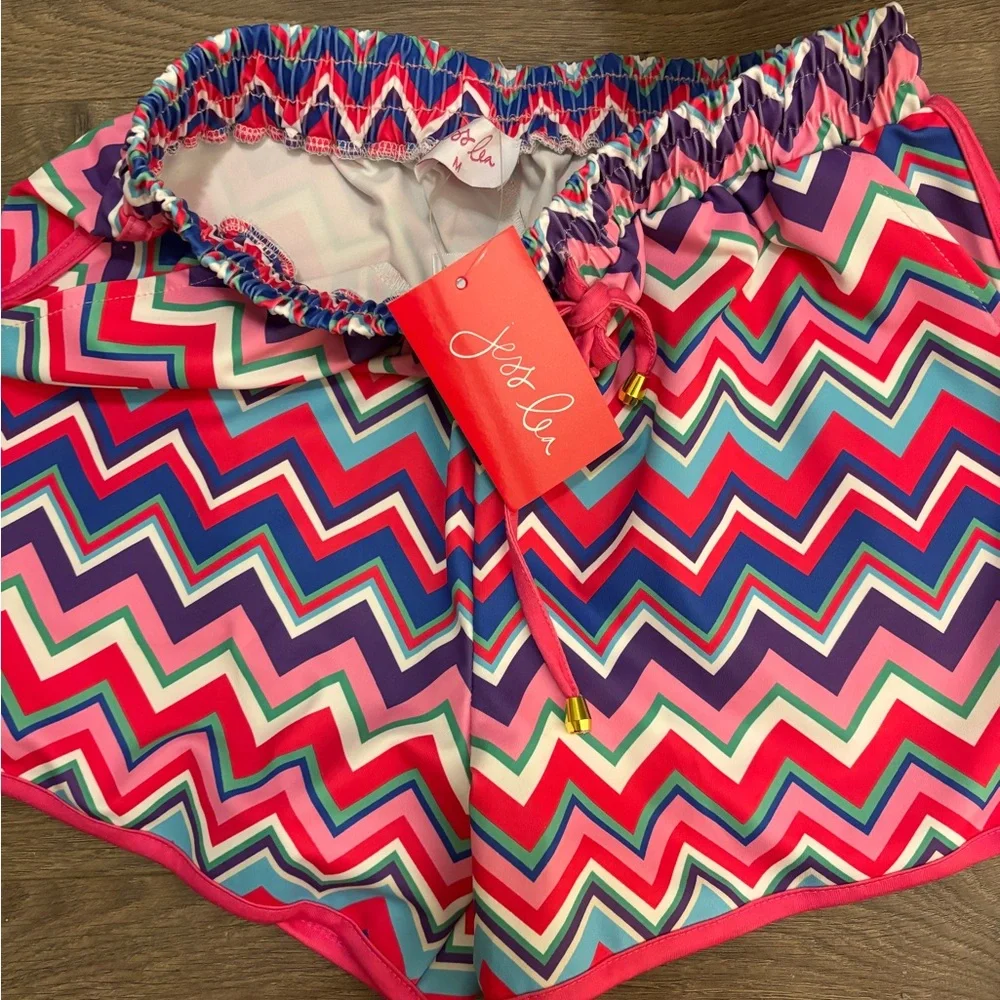Jess Lea Colorful Chevron Women's Shorts - Picture 2 of 3